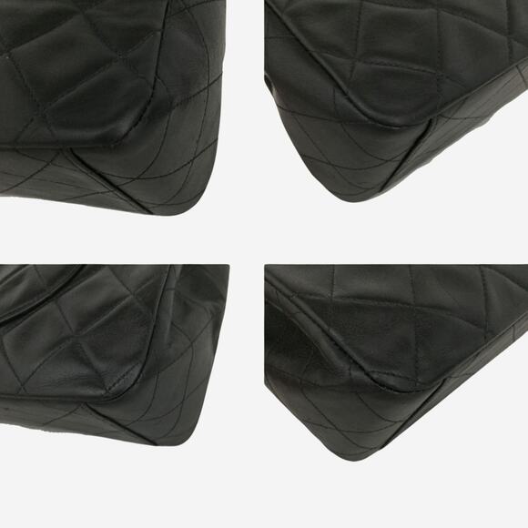 Authentic Vintage Chanel Lambskin Quilted Maxi Flap w 24k Gold-Plated Hardware - Picture 7 of 15